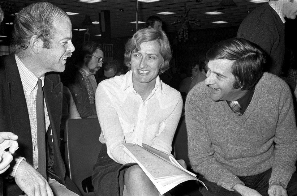 PPR-congres in Utrecht v.l.n.r. Bas de Gaay Fortman , Ria Beckers (nieuwe lijst, Bestanddeelnr 928-8833