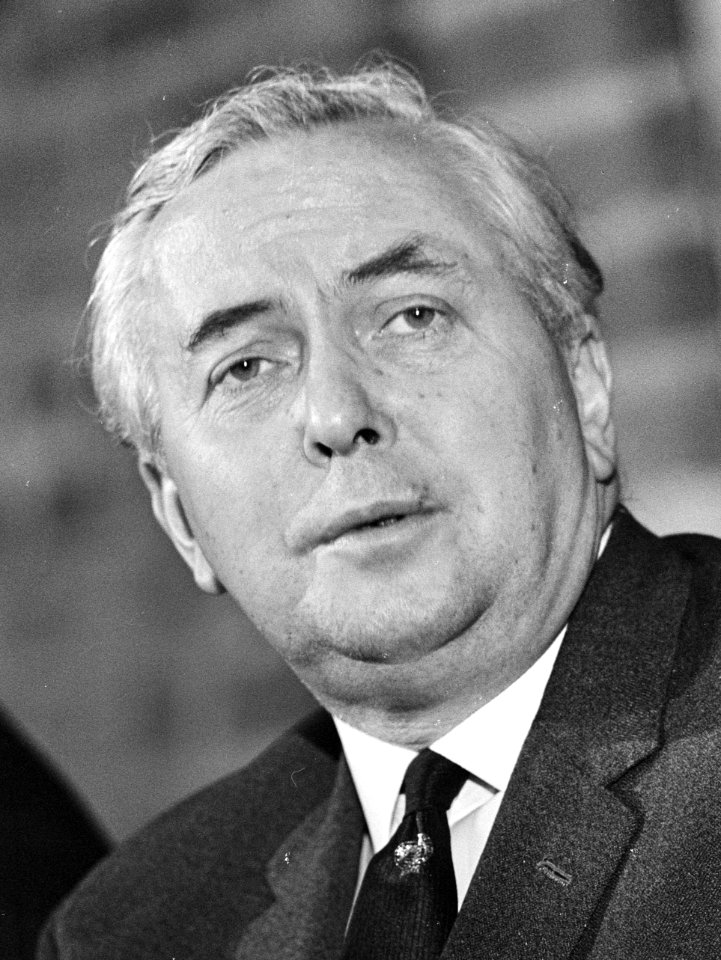 Premier Wilson gaf persconferentie na bespreking in Den Haag , Wilson (kop), Bestanddeelnr 920-1165 (cropped)