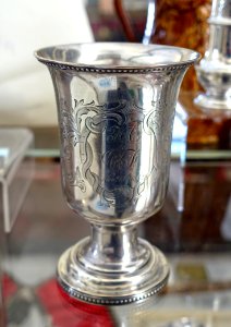 Presentation cup, Town and Witherell silversmiths, Montpelier VT, active from 1838-1845, silver - Bennington Museum - Bennington, VT - DSC08697 photo