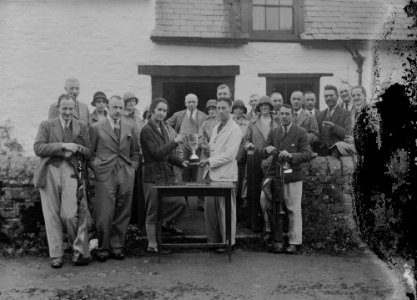 Presentation of a trophy to a golfer at Builth Wells Golf Club (1294612)