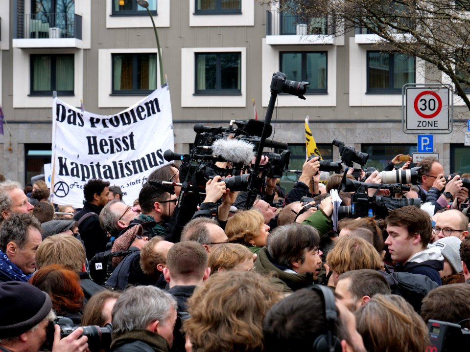 Press at the FridaysForFuture demonstration Berlin 29-03-2019 06
