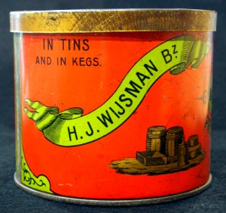 Preserved Dutch Buuter tin, Provision Merchant, HJ Wijsman & Zonen, Amsterdam, foto4
