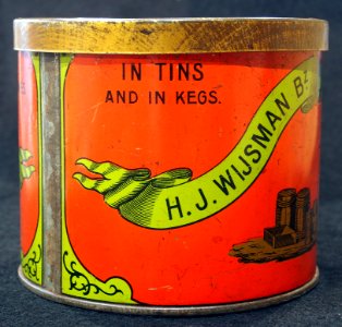 Preserved Dutch Buuter tin, Provision Merchant, HJ Wijsman & Zonen, Amsterdam, foto3