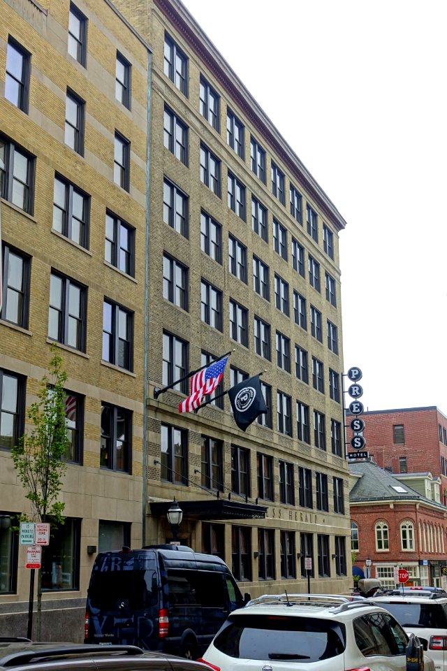 Press Herald Building, built 1923, expanded 1948, now the Press Hotel - Portland, Maine - DSC03873