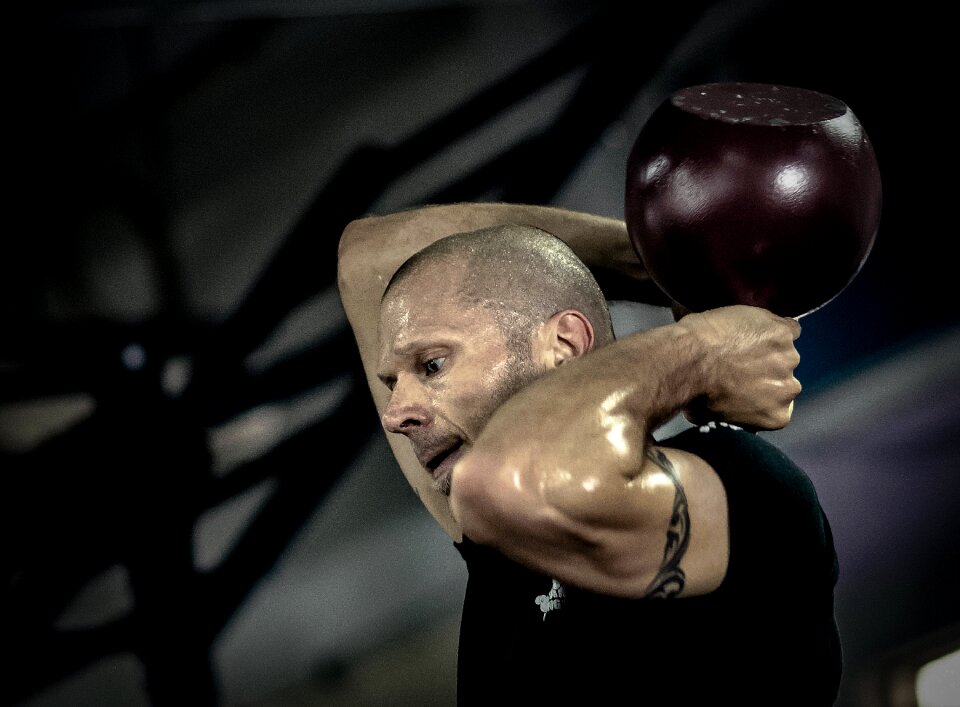 Kettlebell training kettlebell trainer crossfit photo