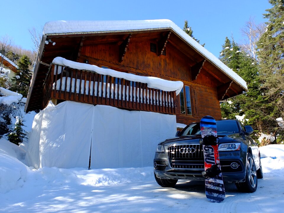 Winter snowboard ski