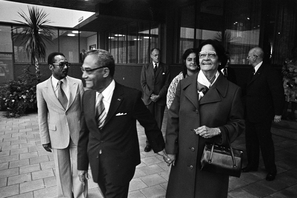 President Ferrier van Suriname in ons land voor officieel bezoek president Ferr, Bestanddeelnr 929-3442