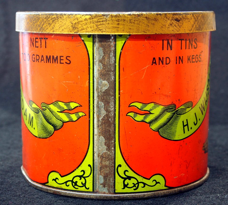 Preserved Dutch Buuter tin, Provision Merchant, HJ Wijsman & Zonen, Amsterdam, foto2