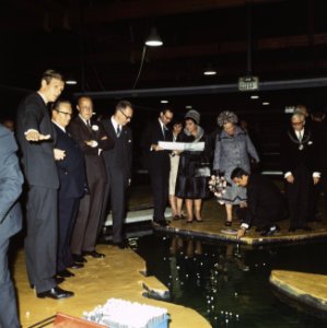 President Tito, diens echtgenote, koningin Juliana en prins Bernhard bezoeken he, Bestanddeelnr 254-8715