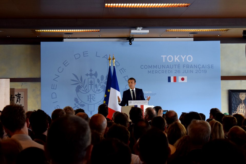 President Macron meeting the French community in Tokyo 06