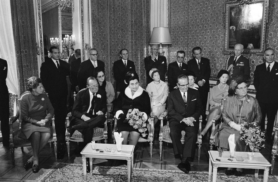 President Tito bezoekt met echtgenote de ambtswoning van burgemeester Samkalden,, Bestanddeelnr 923-9388
