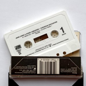 Prerecorded cassette (John Lewis and Svend Asmussen) with Dolby SR and HX marking 02