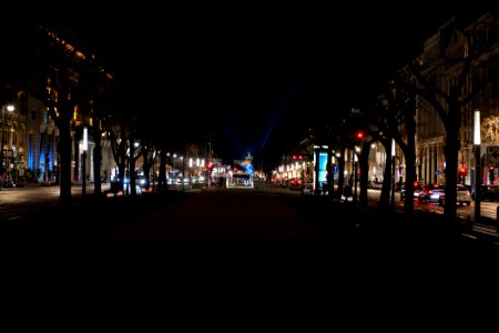 Preparation of ZDF new year TV show at Brandenburg gate 2020-12-30 02