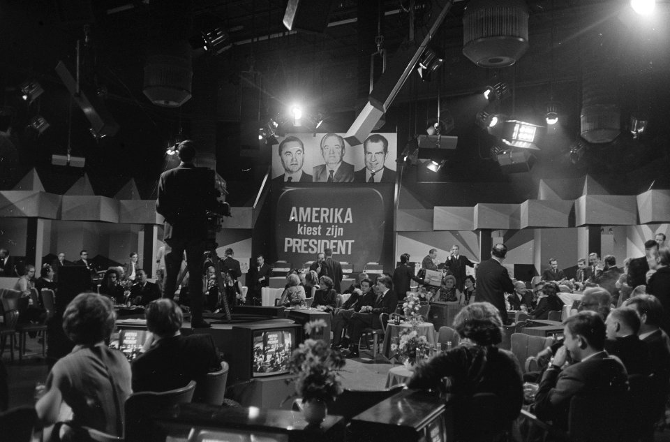 Presidentsverkiezingen Amerika. Studio, Bestanddeelnr 921-8307