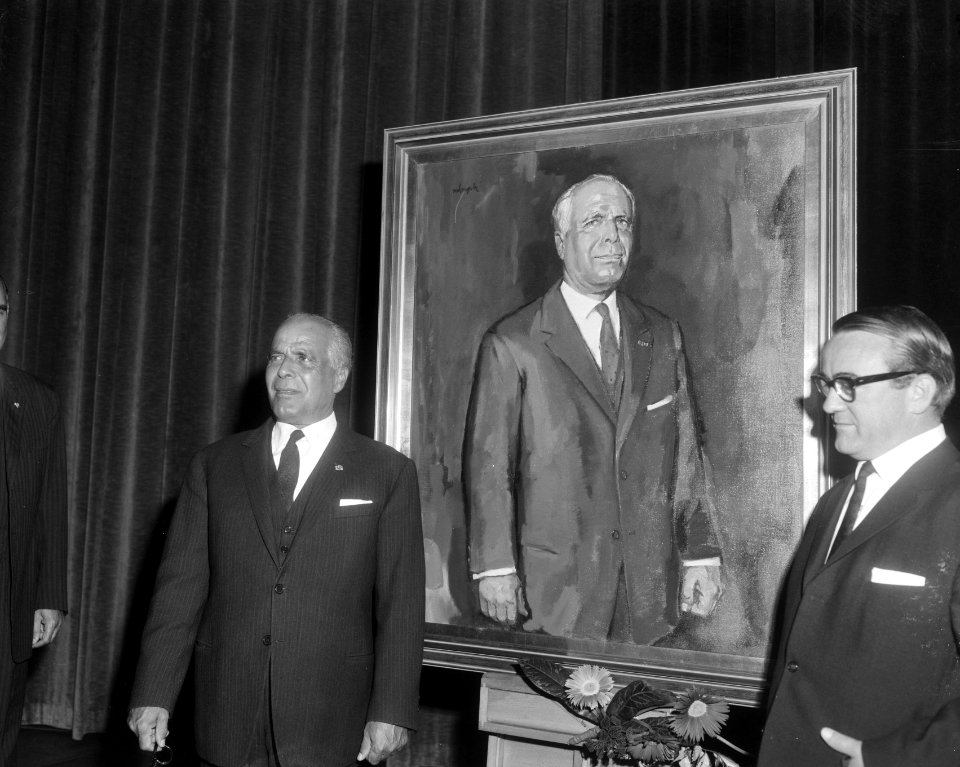 President Bourguiba bracht bezoek aan Philips-fabrieken, President Bourguiba voo, Bestanddeelnr 919-3333