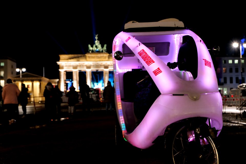 Preparation of ZDF new year TV show at Brandenburg gate 2020-12-30 38