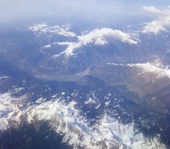 Predazzo and surroundings from the sky
