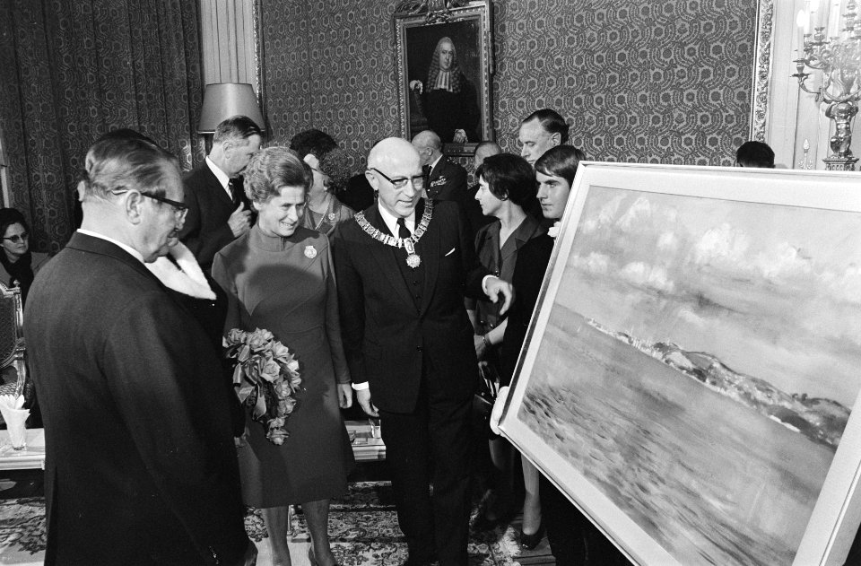 President Tito bezoekt met echtgenote de ambtswoning van burgemeester Samkalden,, Bestanddeelnr 923-9384
