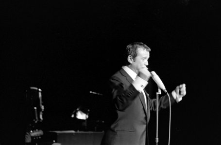 Premiere van Toon Hermans tiende One man show te Tilburg, Toon tijdens zijn show, Bestanddeelnr 918-8181