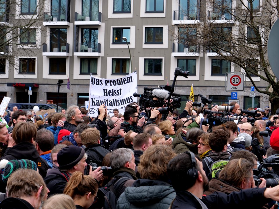 Press at the FridaysForFuture demonstration Berlin 29-03-2019 05