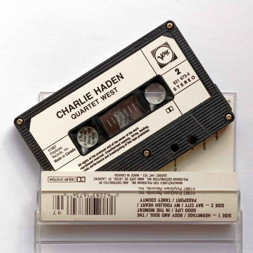 Prerecorded cassette (Charlie Haden, Verve 1987) 01