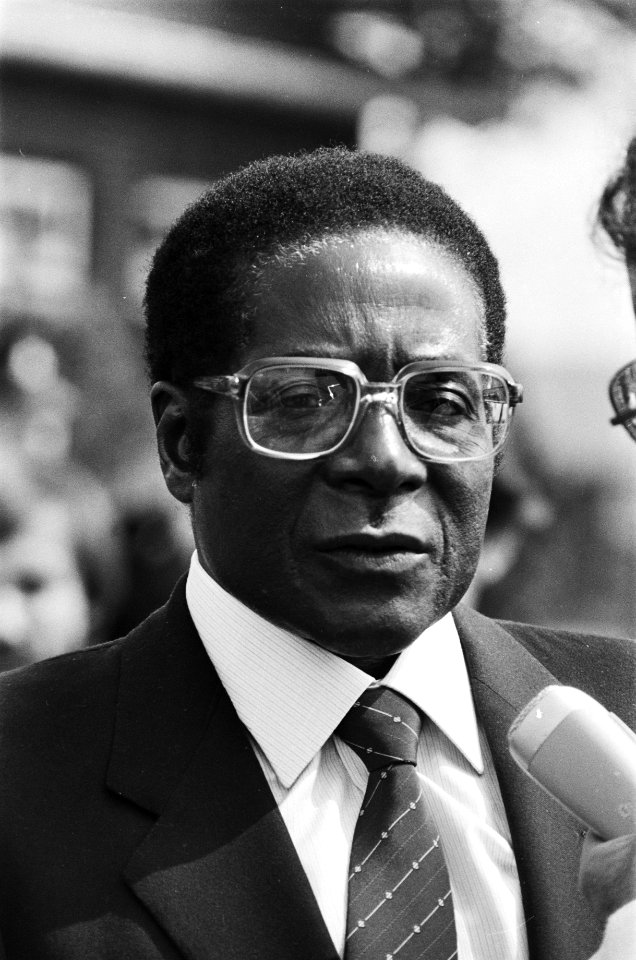 President Zimbabwe , Robert Mugabe bezoekt Nederland Robert Mugabe , kop, Bestanddeelnr 932-1922