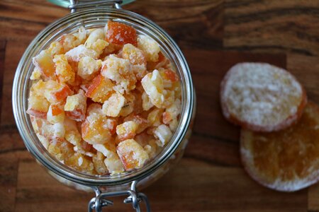 Fruits oranges candied