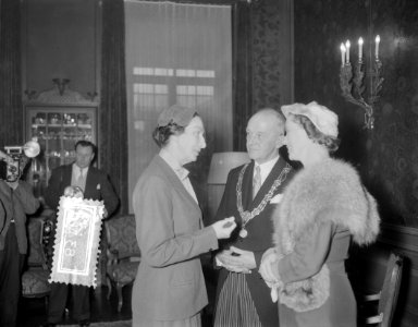 Receptie nieuwe burgemeester Den Haag Van Kalfschoten, Bestanddeelnr 908-3410