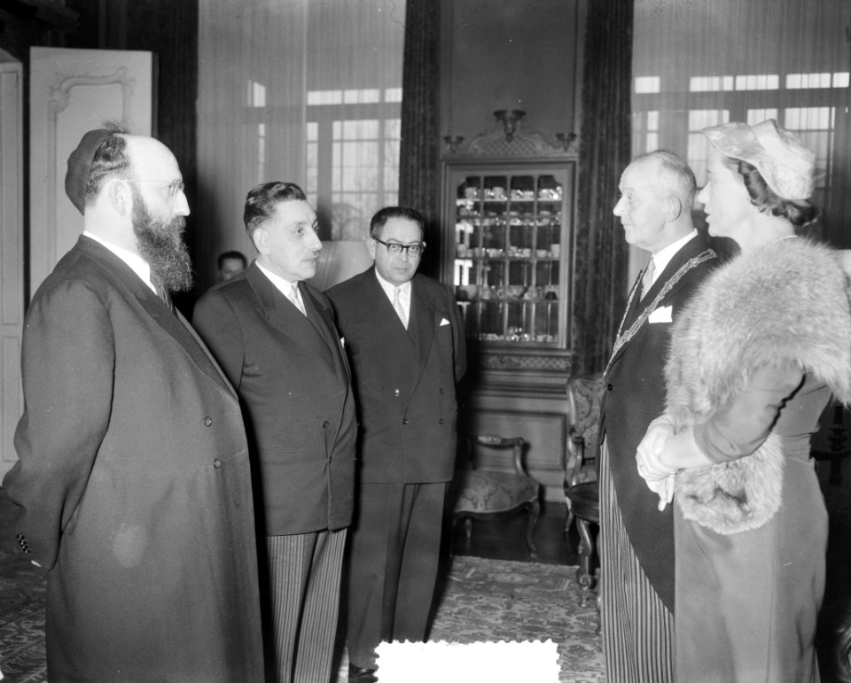Receptie nieuwe burgemeester Den Haag Van Kalfschoten, Bestanddeelnr 908-3415