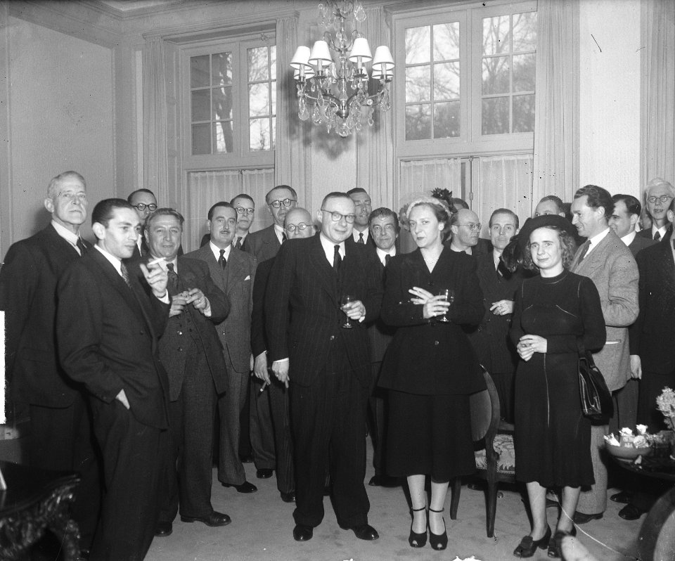 Receptie Luxemburg legatie Jac. Catslaan 2 Den Haag, Bestanddeelnr 903-3100