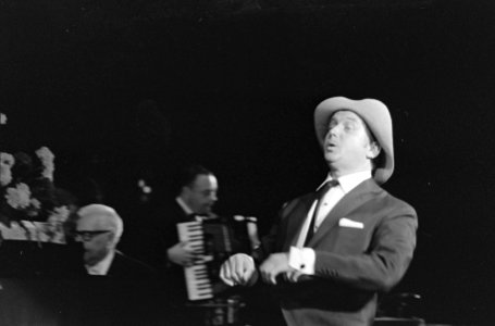 Premiere van Toon Hermans tiende One man show te Tilburg, Bestanddeelnr 918-8172