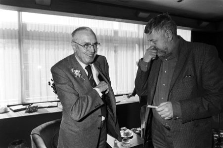 Receptie in Amsterdamse Cresthotel t.g.v. de 80e verjaardag van oud-wereldkampio, Bestanddeelnr 931-4981 photo