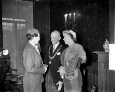 Receptie nieuwe burgemeester Den Haag Van Kalfschoten, Bestanddeelnr 908-3411