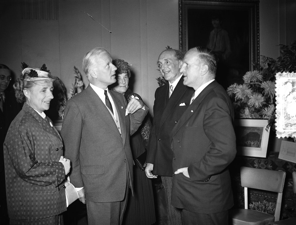 Receptie 60-jarig bestaan Concertgebouw Amsterdam, Bestanddeelnr 906-6927