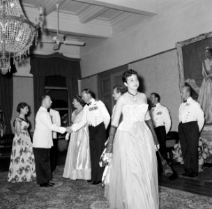 Receptie op het Gouvernementspaleis, Bestanddeelnr 252-4235