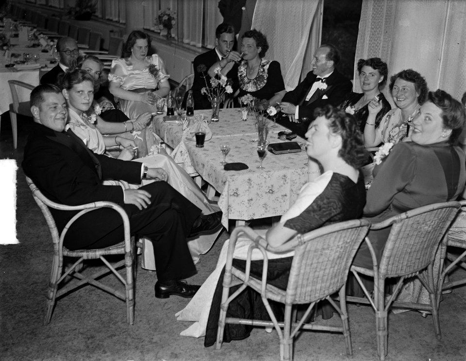Receptie en diner heer Smulders sr. te Rotterdam, Bestanddeelnr 903-5870