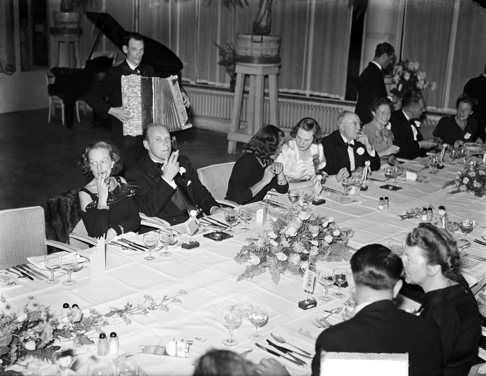 Receptie en diner heer Smulders sr. te Rotterdam, Bestanddeelnr 903-5889