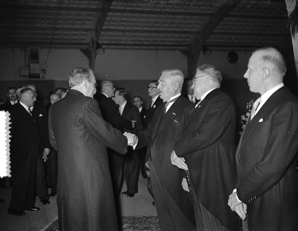 Receptie en vergadering in de RAI te Amsterdam, Bestanddeelnr 907-3968