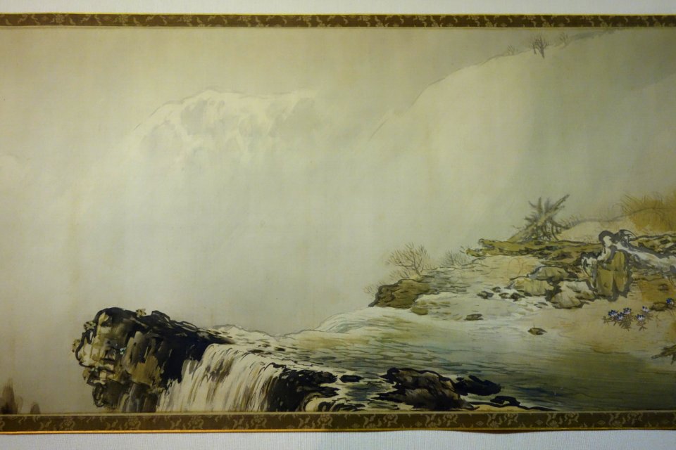 Recesses of Shiobara (Autumn) by Shunkyo Yamamoto, 1 of 4, 1909, color on silk - National Museum of Modern Art, Tokyo - DSC06636