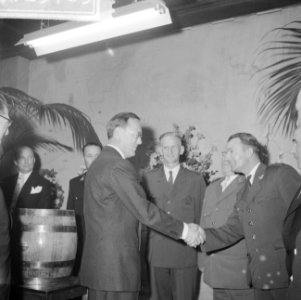 Receptie in Amstelbrouwerij van Vereniging van Jachtopzieners Prins Bernhard f, Bestanddeelnr 912-5785