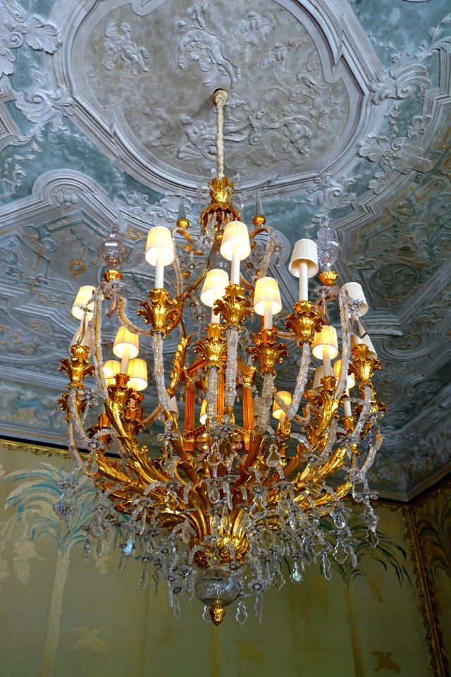 Reception Room chandelier - Vizcaya Museum and Gardens - Miami, Florida - DSC08317