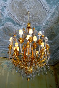 Reception Room chandelier - Vizcaya Museum and Gardens - Miami, Florida - DSC08317