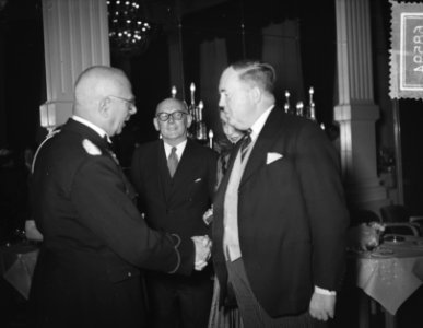 Receptie nieuw Engels gezant ambassadeur Mason Amsterdam, Bestanddeelnr 906-8594