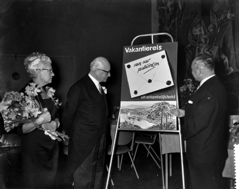 Receptie tgv het 40 jarig artsenpraktijk van dr G L Scheidelaar, Bestanddeelnr 910-1538