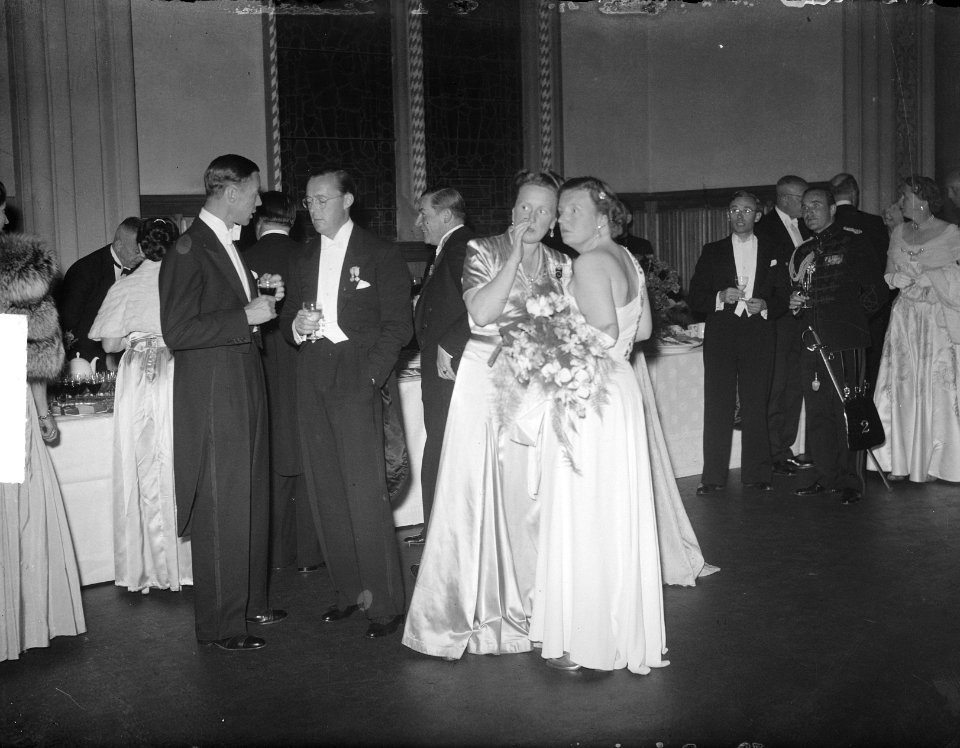 Receptie Rijksmuseum koningin Juliana en prins Bernhard, Bestanddeelnr 904-0210