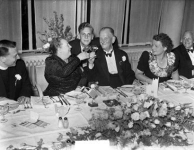 Receptie en diner heer Smulders sr. te Rotterdam, Bestanddeelnr 903-5864