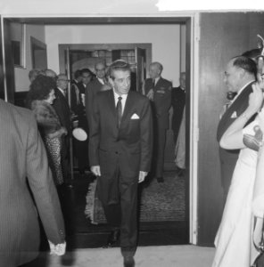 Receptie in de Mexicaanse ambassade te Den Haag , President Lopez Matheos, Bestanddeelnr 915-0065
