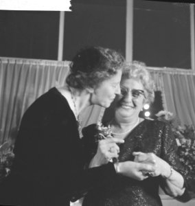 Receptie Rosa Spier (70e verjaardag) in Apollo-paviljoen Phia Berghout, Bestanddeelnr 913-1564