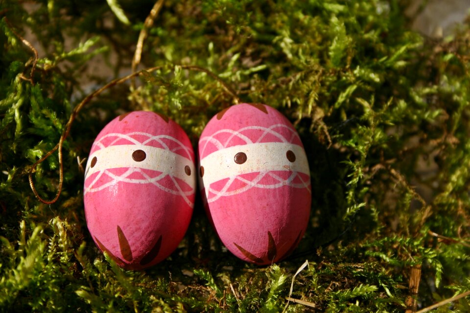 Easter decorations spring colorful