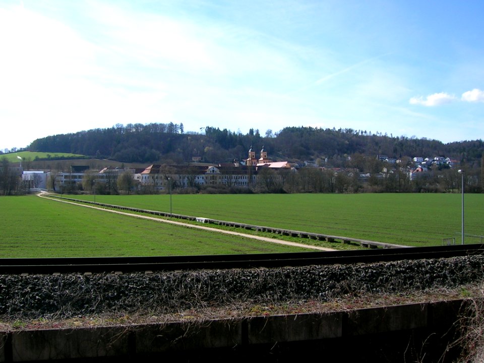 Rebdorf Steghäuser -Bahnlinie, Hochwassersteg, Kloster